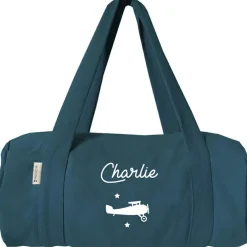 Sac de voyage enfant bleu pétrole (personnalisable)