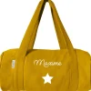 Sac de voyage enfant jaune moutarde (personnalisable)