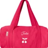 Sac de voyage enfant rose grenadine (personnalisable)