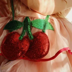Sac enfant bandoulière Cherry glitter