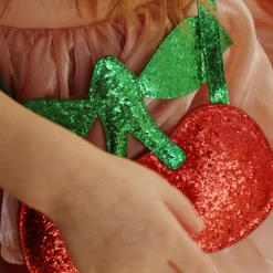 Sac enfant bandoulière Cherry glitter