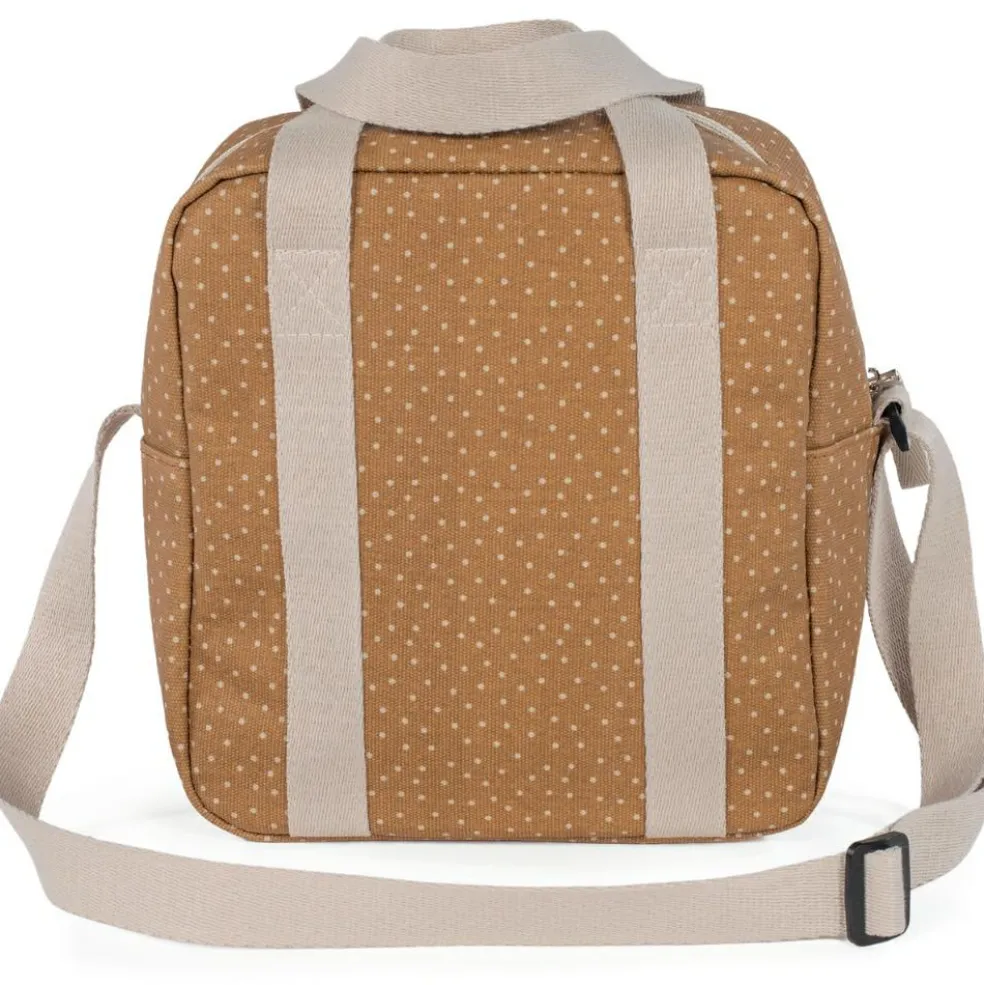 Sac isotherme biberons à pois Poppy Cannelle