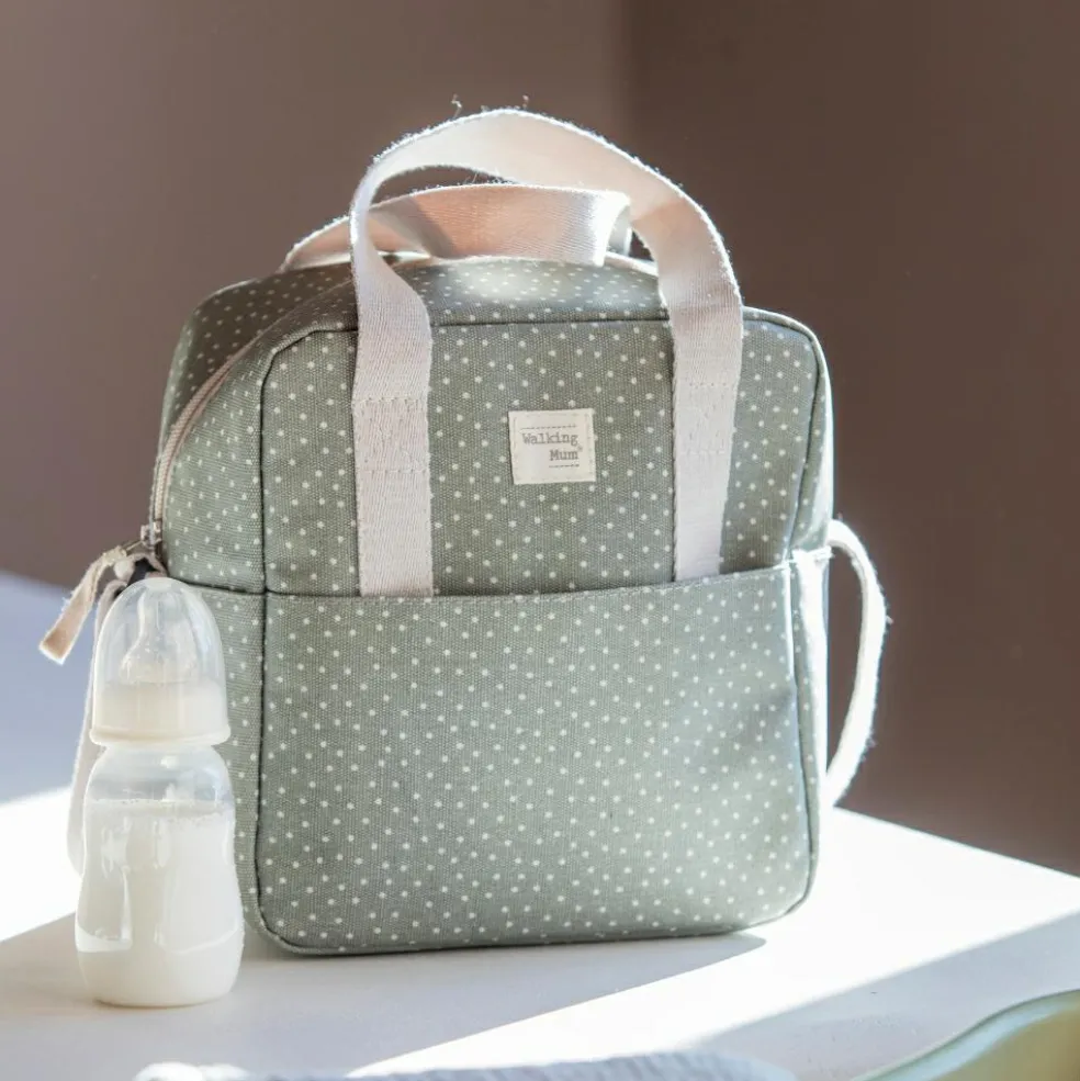 Sac isotherme biberons à pois Poppy Mousse