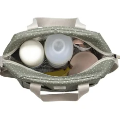 Sac isotherme biberons à pois Poppy Mousse