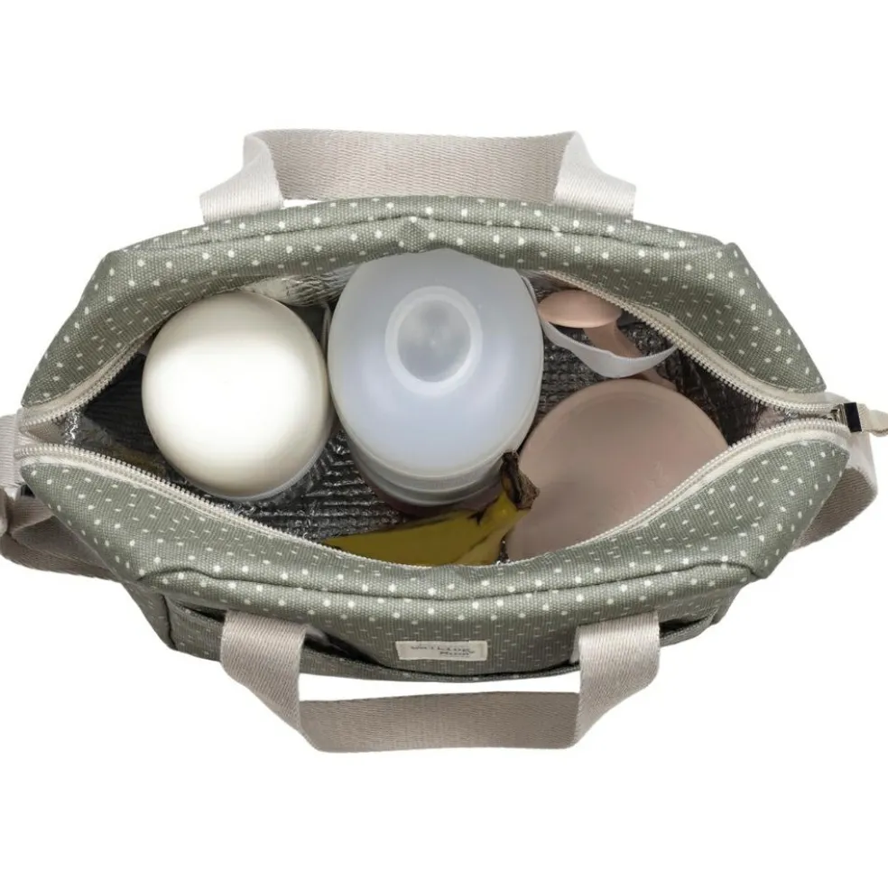 Sac isotherme biberons à pois Poppy Mousse