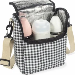 Sac isotherme Biberons I Love Vichy Noir