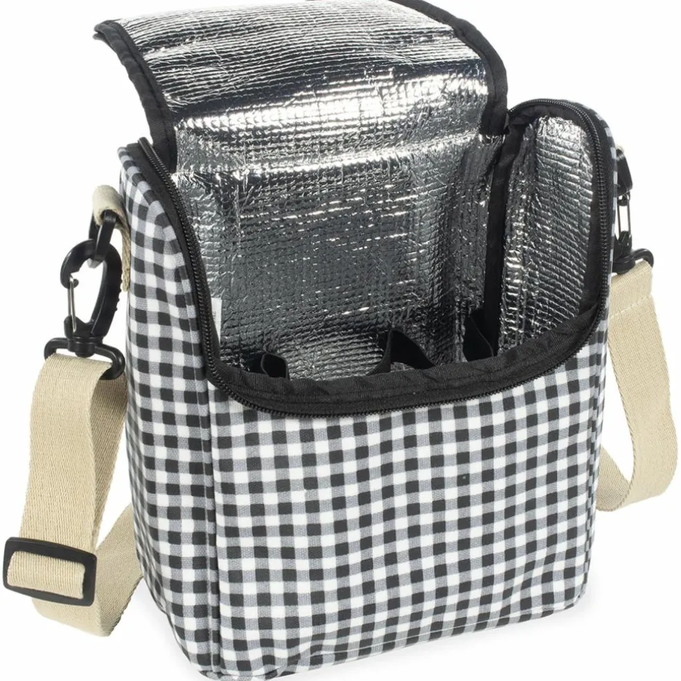 Sac isotherme Biberons I Love Vichy Noir