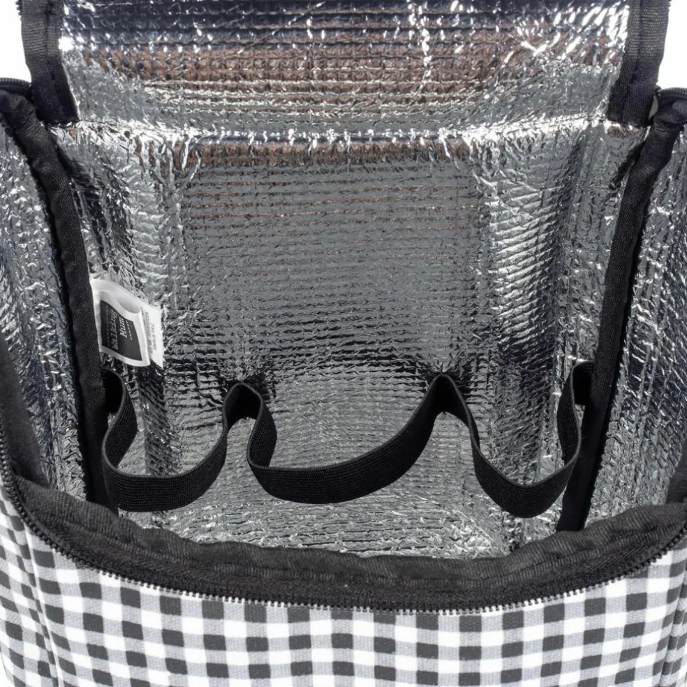 Sac isotherme Biberons I Love Vichy Noir