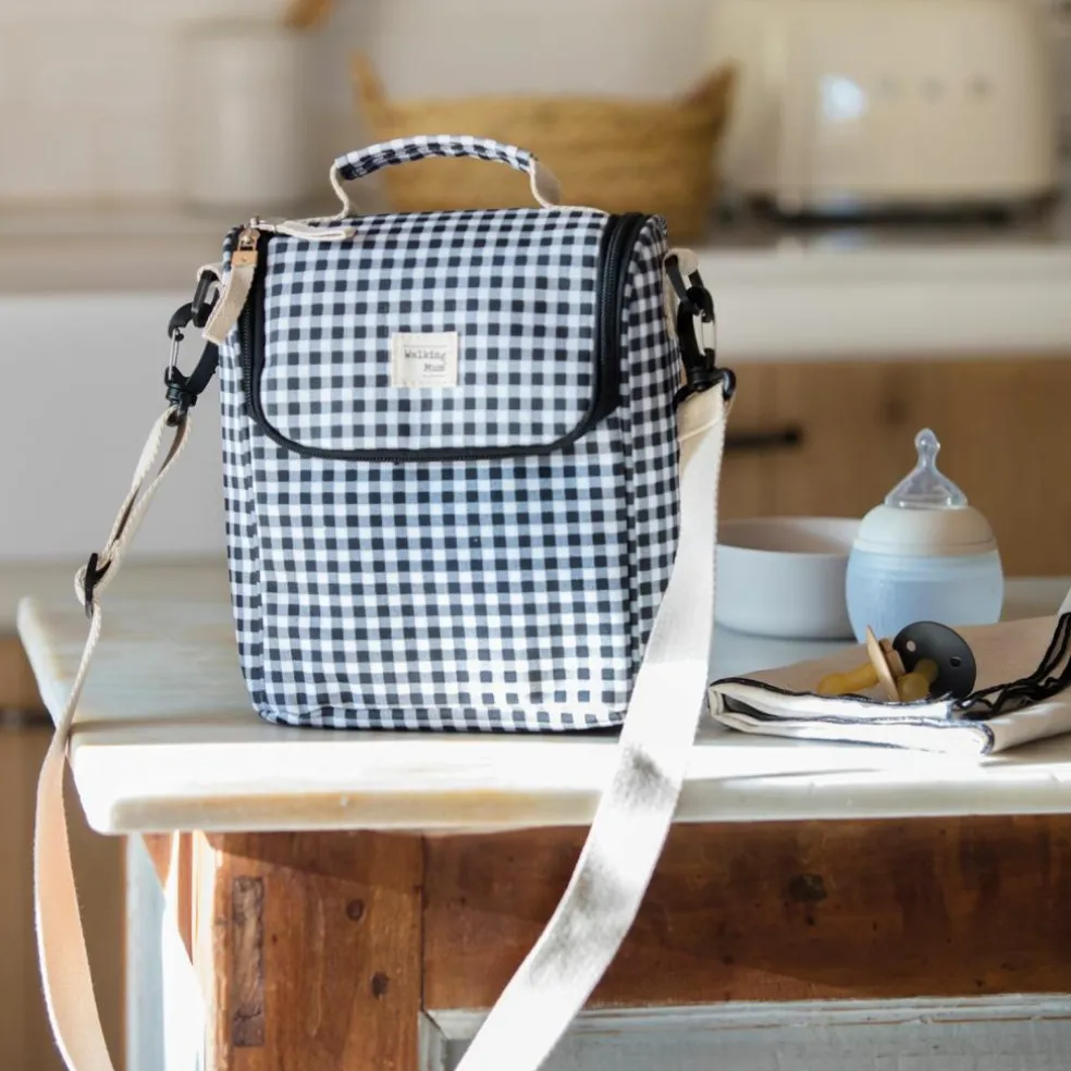 Sac isotherme Biberons I Love Vichy Noir