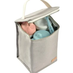 Sac isotherme Canvas gris perle