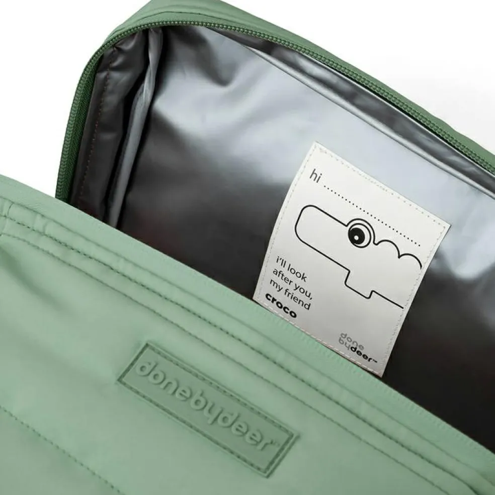 Sac isotherme matelassé Croco vert