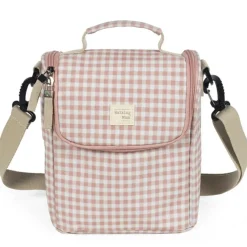 Sac repas isotherme I Love Vichy rose