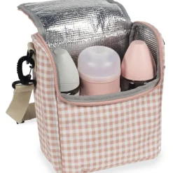 Sac repas isotherme I Love Vichy rose