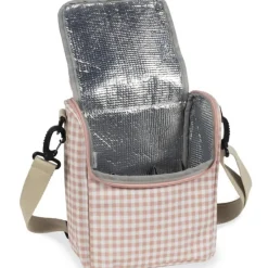 Sac repas isotherme I Love Vichy rose
