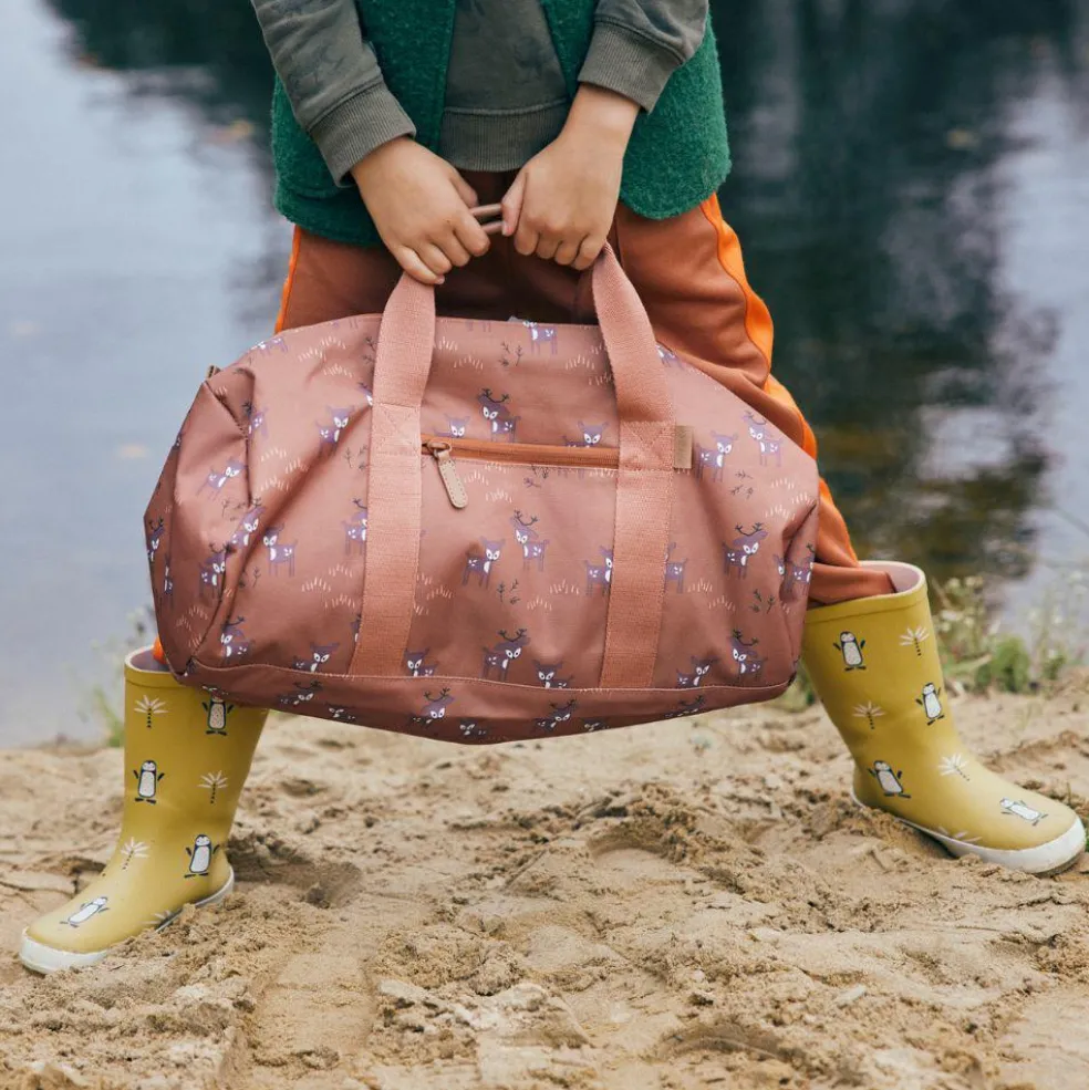 Sac week-end Faon marron (46 x 21 cm)