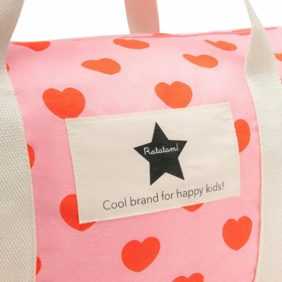 Sac week-end Rouge et Cœurs