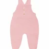 Salopette en maille Rose poudre (1-3 mois)