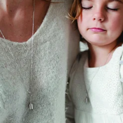 Sautoir personnalisable argenté rhodié