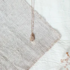 Sautoir personnalisable plaqué or rose