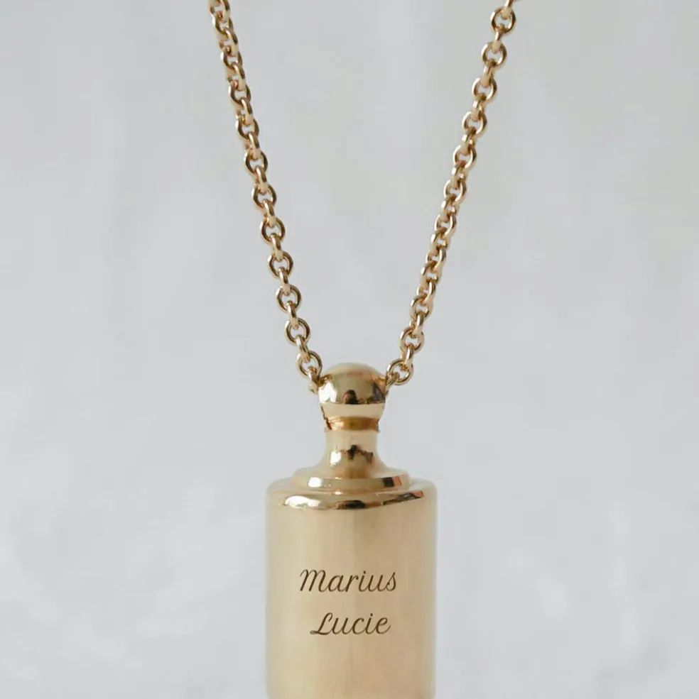 Sautoir personnalisable plaqué or jaune