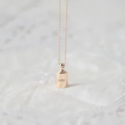 Sautoir personnalisable plaqué or jaune