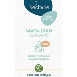 Savon Doux Surgras pour peaux sensibles bio (100 g)