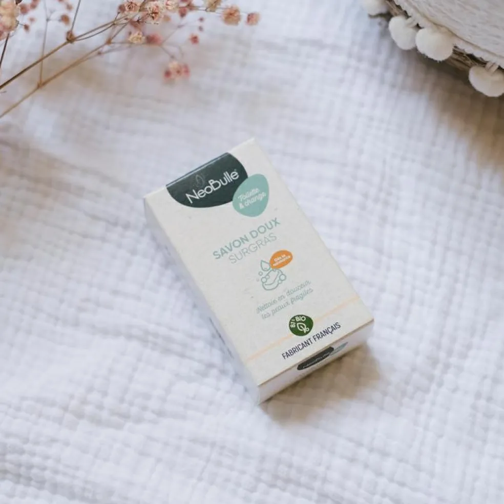 Savon Doux Surgras pour peaux sensibles bio (100 g)