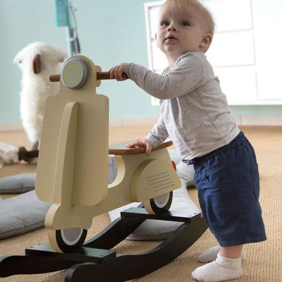 Scooter à bascule crème