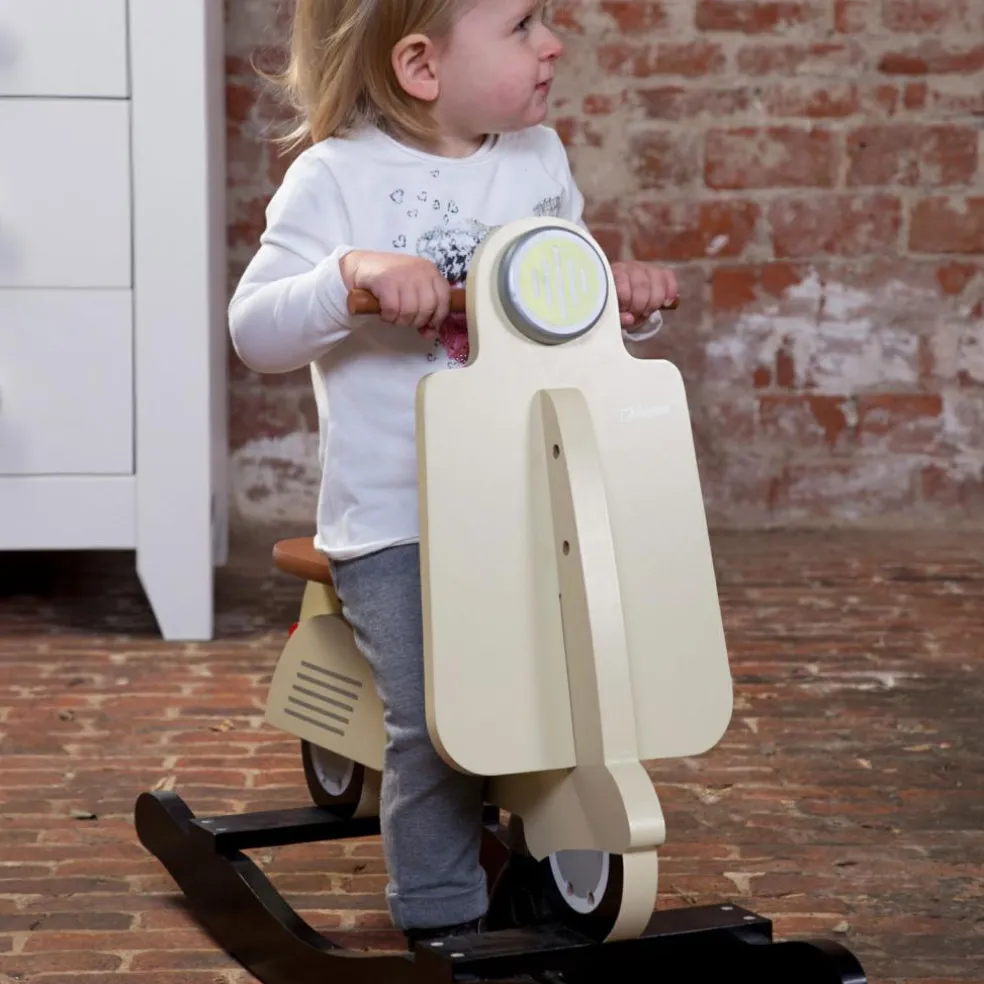 Scooter à bascule crème