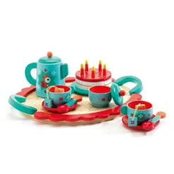 Service à thé en bois Le goûter de Renard