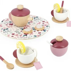 Service à thé en bois Twist