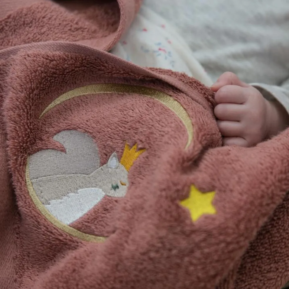 Serviette de bain brique écureuil personnalisable (70 x 140 cm)