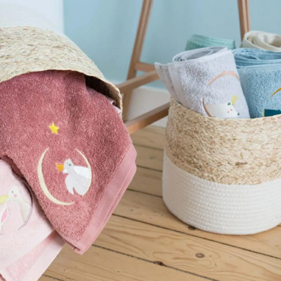 Serviette de bain brique écureuil personnalisable (70 x 140 cm)