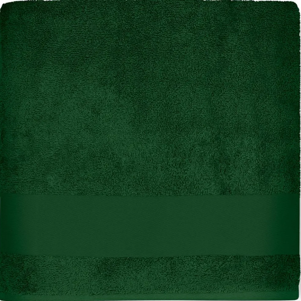 Serviette de bain dino vert forêt personnalisable (70 x 140 cm)