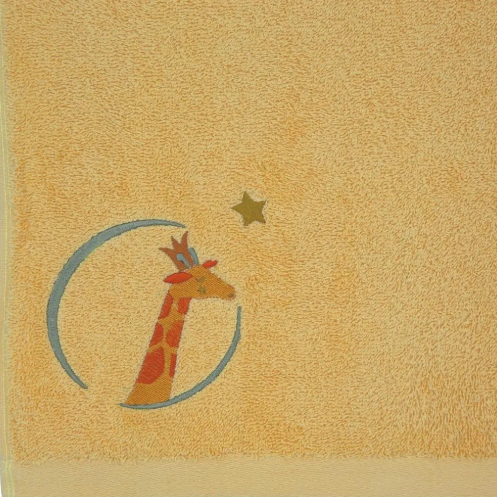 Serviette de bain Girafe Vanille personnalisable (70 x 140 cm)