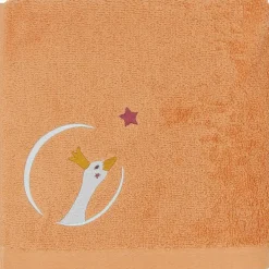 Serviette de bain oie sauvage pêche personnalisable (70 x 140 cm)