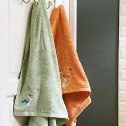 Serviette de bain oie sauvage pêche personnalisable (70 x 140 cm)