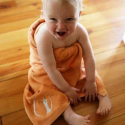 Serviette de bain oie sauvage pêche (70 x 140 cm)