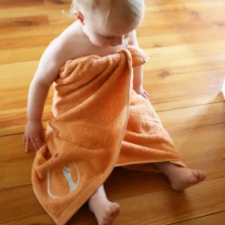 Serviette de bain oie sauvage pêche (70 x 140 cm)