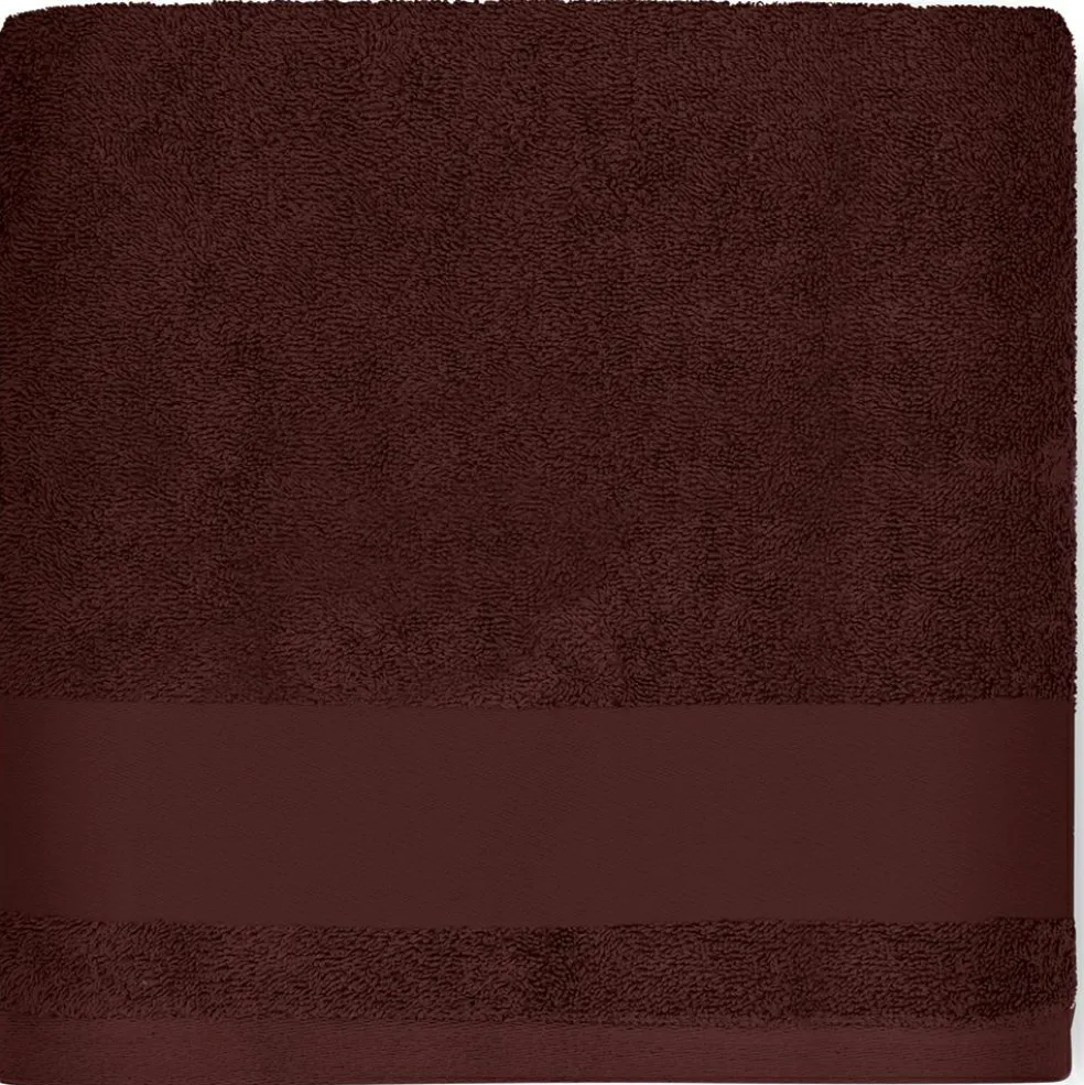 Serviette de bain tigre chocolat personnalisable (70 x 140 cm)
