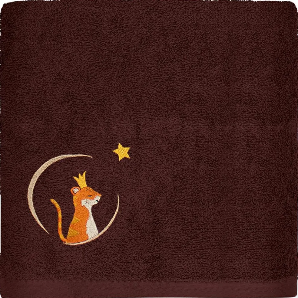 Serviette de bain tigre chocolat (70 x 140 cm)