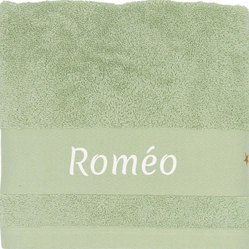 Serviette de bain tortue menthalo personnalisable (70 x 140 cm)