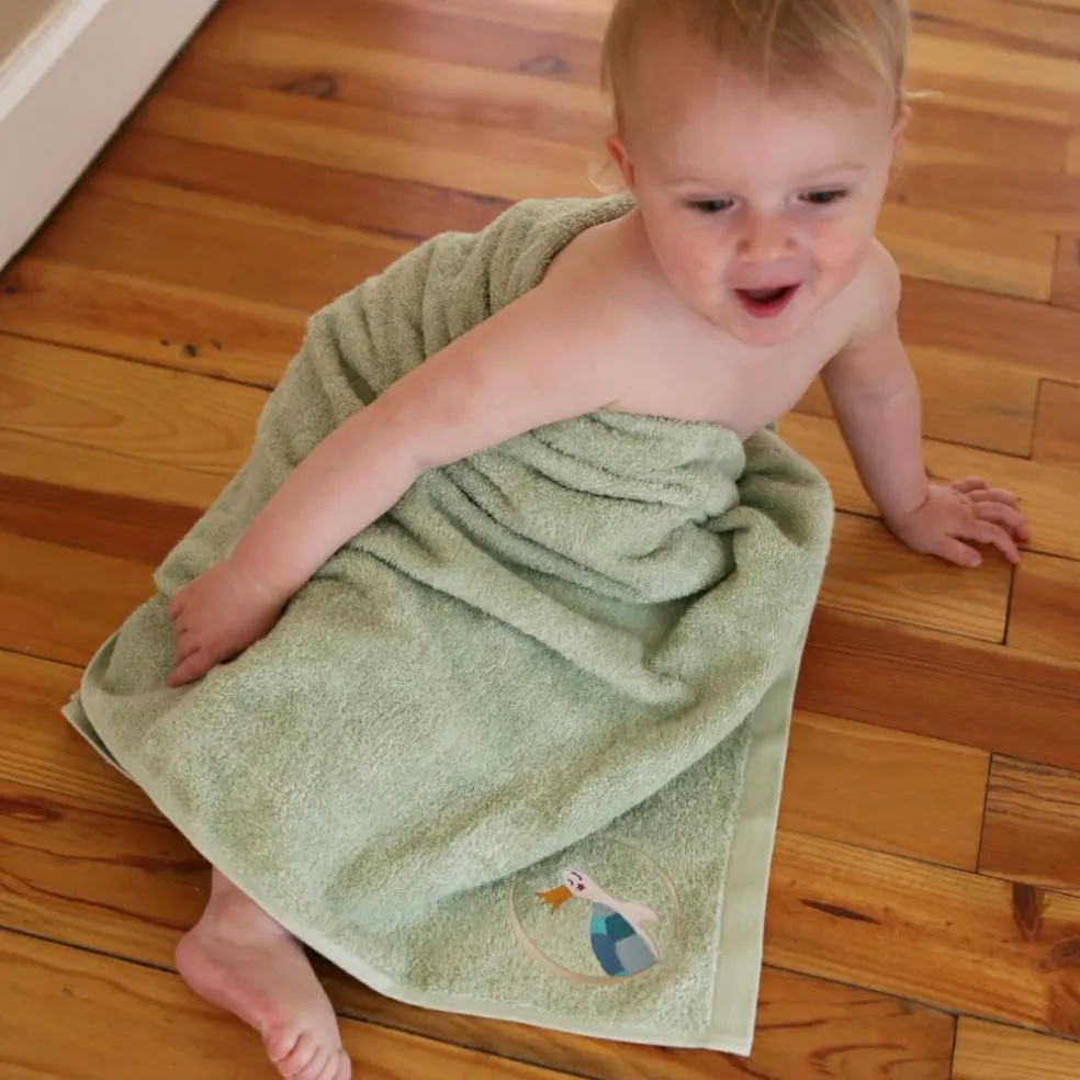 Serviette de bain tortue menthalo personnalisable (70 x 140 cm)