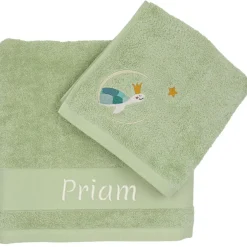 Serviette de bain tortue menthalo personnalisable (70 x 140 cm)