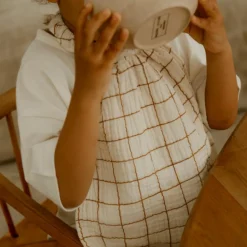 Serviette de cantine Gaze Grands Carreaux