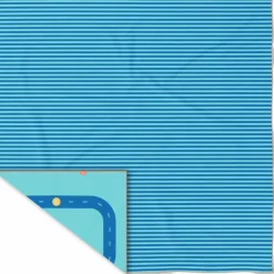 Serviette de plage 2 en 1 Circuit Bleu (180 x 180 cm)