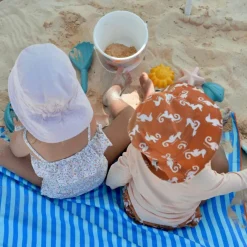 Serviette de plage 2 en 1 Circuit Bleu (180 x 180 cm)