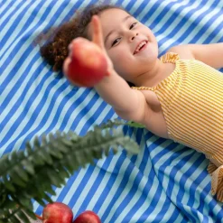 Serviette de plage 2 en 1 Circuit Bleu (180 x 180 cm)