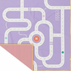 Serviette de plage 2 en 1 Circuit Lavande (180 x 180 cm)