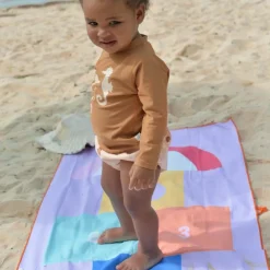 Serviette de plage 2 en 1 Marelle (140 x 70 cm)